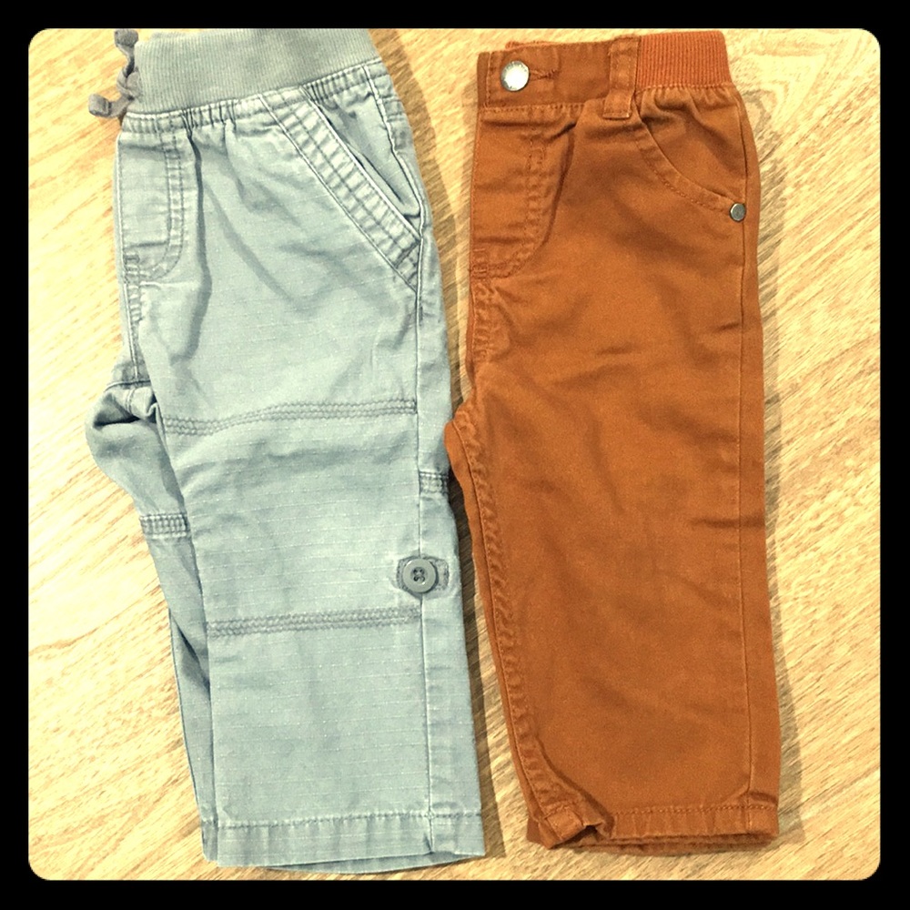 2 Pairs BOYS (12 Months) - Khakis
